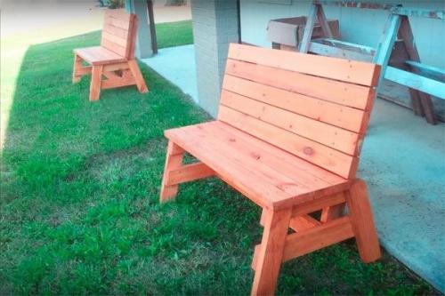 Садовая скамейка: как сделать своими руками. 04