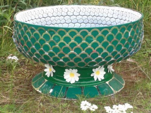 Уличный вазон из покрышки. 05 Уличный вазон из покрышки. 05