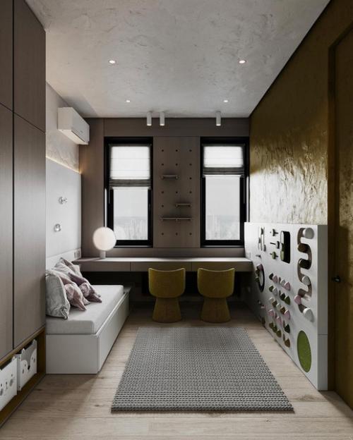 Маленькая и нарядная детская комната. 01