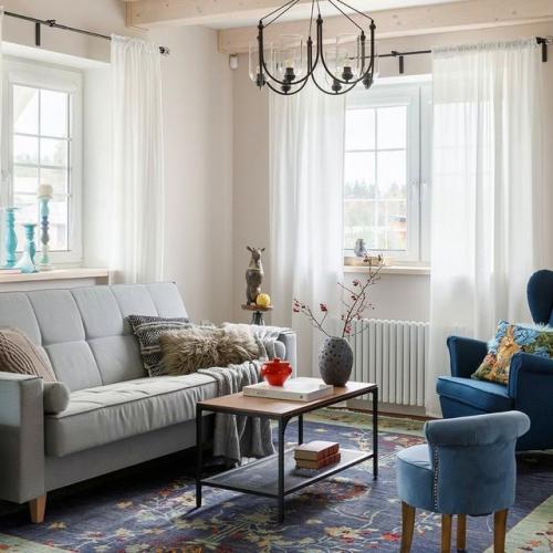 Насыщенный интерьер уютного домика. 04