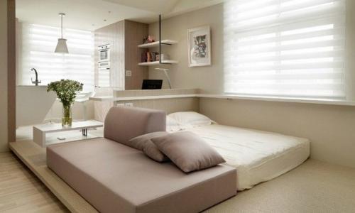 Дизайн интерьера маленькой квартиры - студии, общей площадью 30 кв. 08