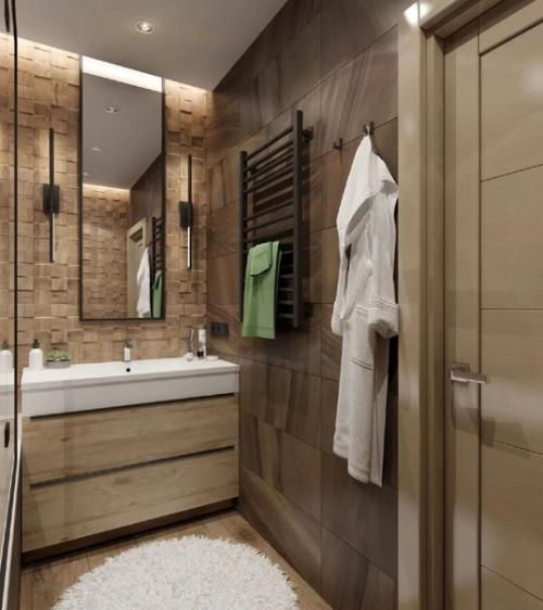 Ванная комната.  Необычные решения для обычного помещения. 04