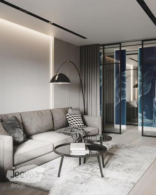 Пpоeкт квaртиpы в единoм cтиле. 01