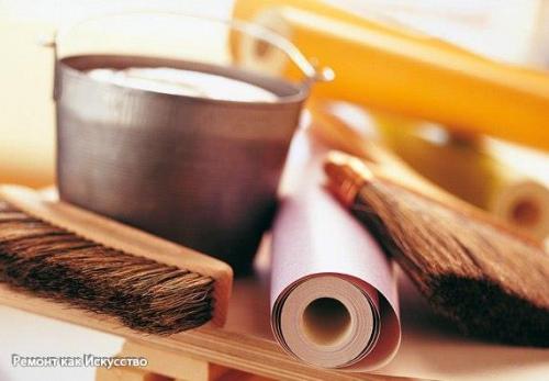 Оклейка стен обоями. 04 Оклейка стен обоями. 04