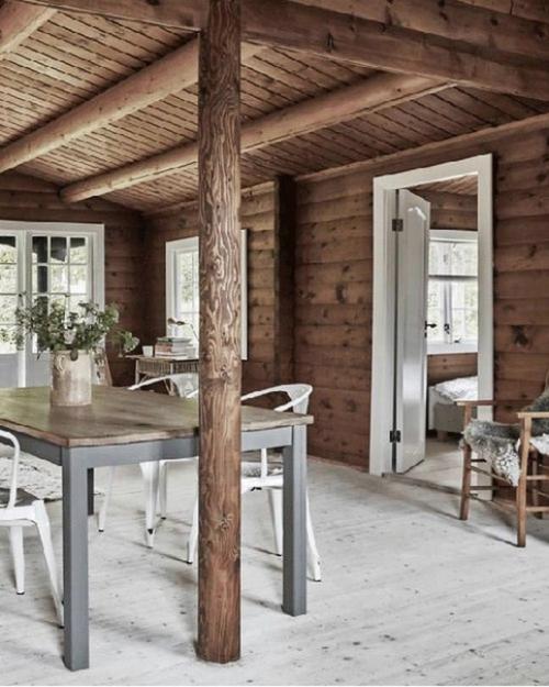 Интерьер деревянного коттеджа. 02