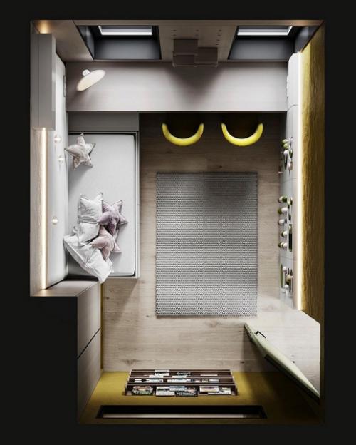 Маленькая и нарядная детская комната. 02