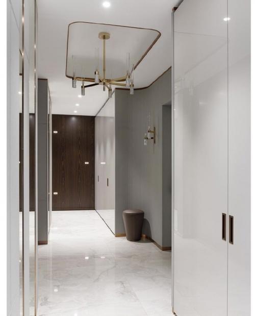 Интерьер квартиры со свободной планировкой и огромными окнами в пол. 02