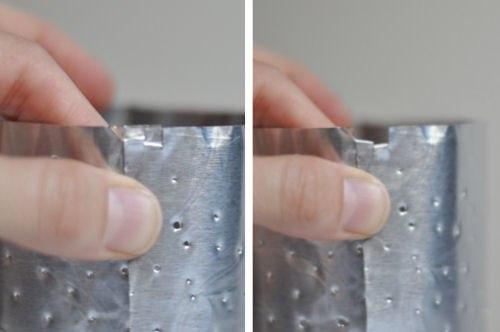 Ночник Звездное Небо из банки и фольги. 03