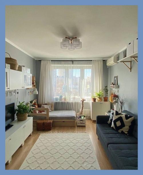 Классная однушка, интерьер продумали до самых мелочей. 07