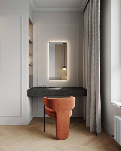 10 кадров интерьера светлой Лёгкой и стильной квартиры с акцентами. 07