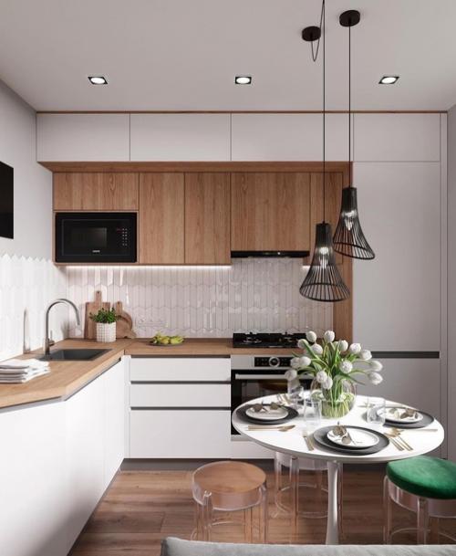 Сочные оттенки зелёного все помещения этого проекта объединяют. 03