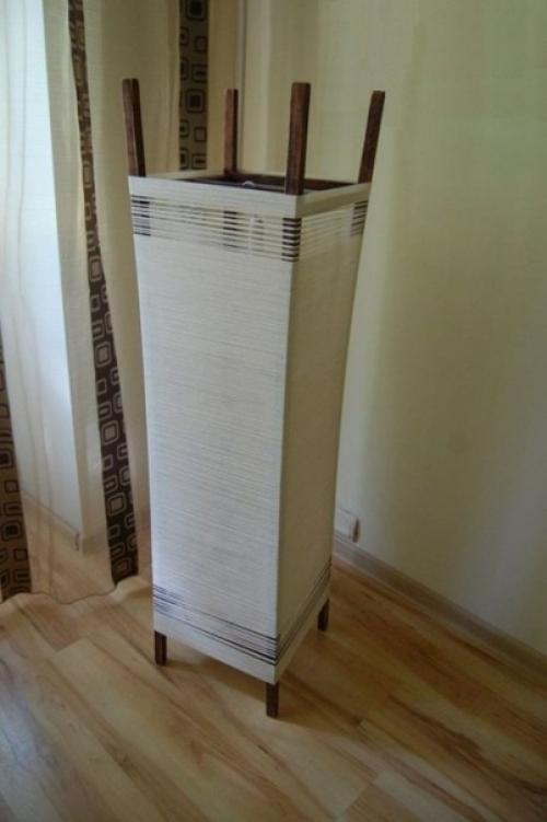Большая напольная лампа может быть без особого труда сделана своими руками. 04