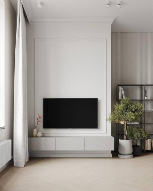 10 кадров интерьера светлой Лёгкой и стильной квартиры с акцентами. 06