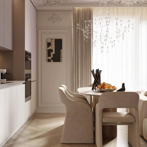 Фрагменты интерьера кухни - гостиной. 02