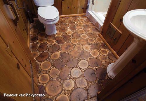 Пол из спилов. 04 Пол из спилов. 04