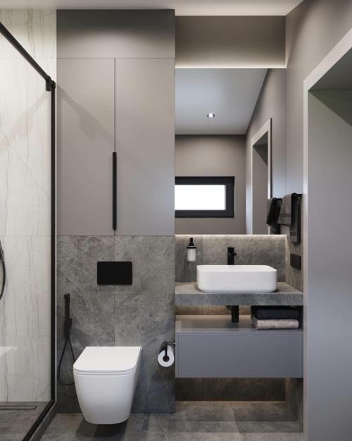 Ахроматические цвета для помещения любого размера универсальны. 04