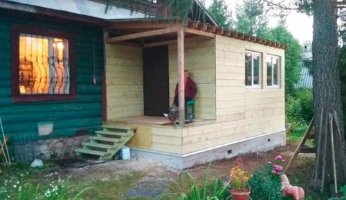 До и после: вплотную занялся старенькой верандой. 04