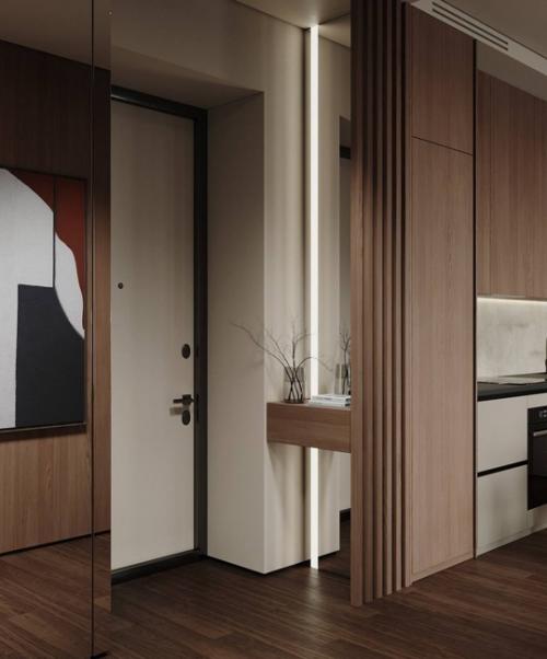 Стильный и современный интерьер квартиры в светлых тонах. 05