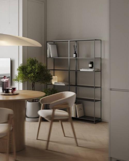 10 кадров интерьера светлой Лёгкой и стильной квартиры с акцентами. 05