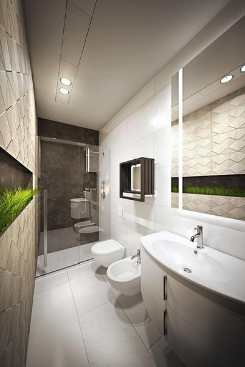 Бирюзовый цвет в интерьере компактной квартиры с открытой планировкой. 06