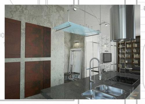 Студия в стиле лофт в Петербурге: дизайнер Мария Василенко. 07