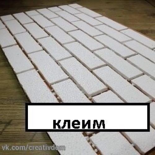 Декоративная имитация кирпичной кладки своими руками. 02