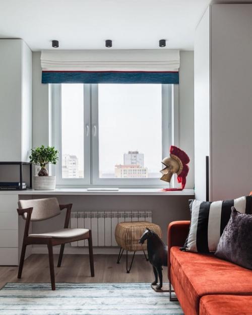 Изолированная кухня, гостиная, спальня, ванная, продуманные системы хранения - здесь поместилось все. 03