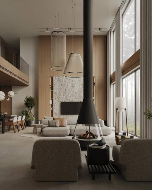 Мы начнём утро понедельника с шикарного интерьера виллы под Санкт-петербургом уютное и стильное сочетание оттенков и декора. 07