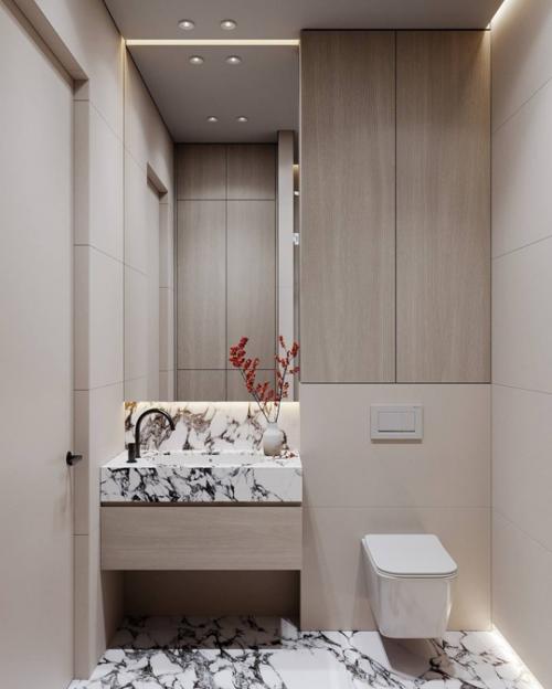 10 кадров интерьера светлой Лёгкой и стильной квартиры с акцентами. 09