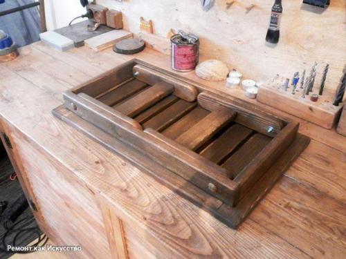 Деревянный столик для ноутбука своими руками. 09 Деревянный столик для ноутбука своими руками. 09