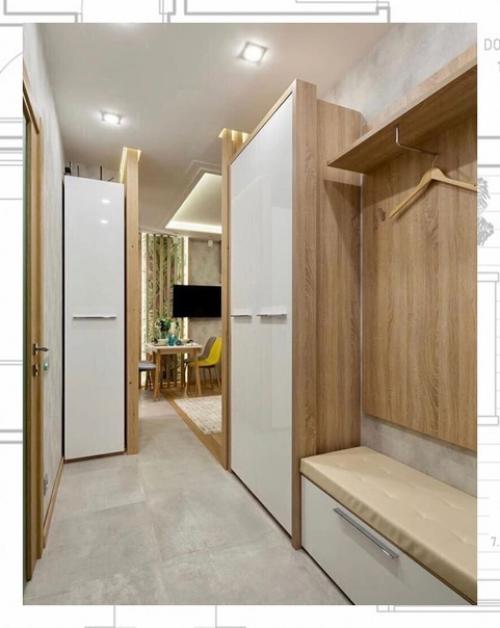 Стильный, яркий, но не перегруженный дизайн ремонта квартиры - студии. 07