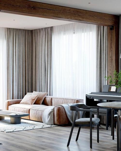 Уютный и очень стильный интерьер квартиры. 07