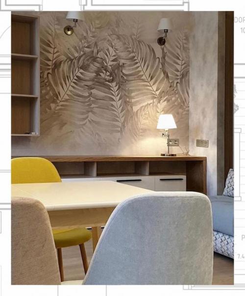 Стильный, яркий, но не перегруженный дизайн ремонта квартиры - студии. 01