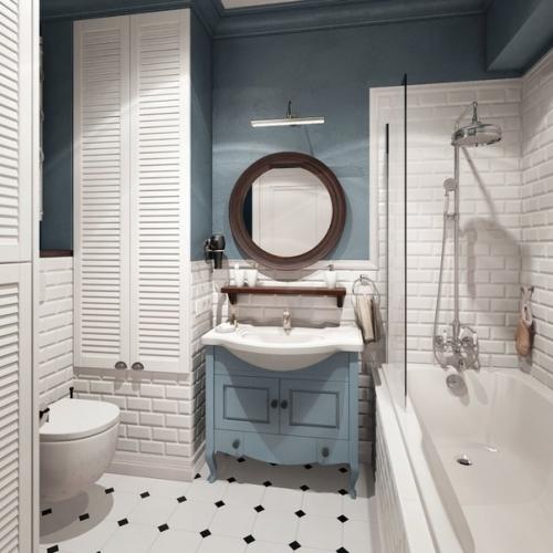 Проект однокомнатной квартиры с зонированием комнаты на гостиную и спальную части. 03