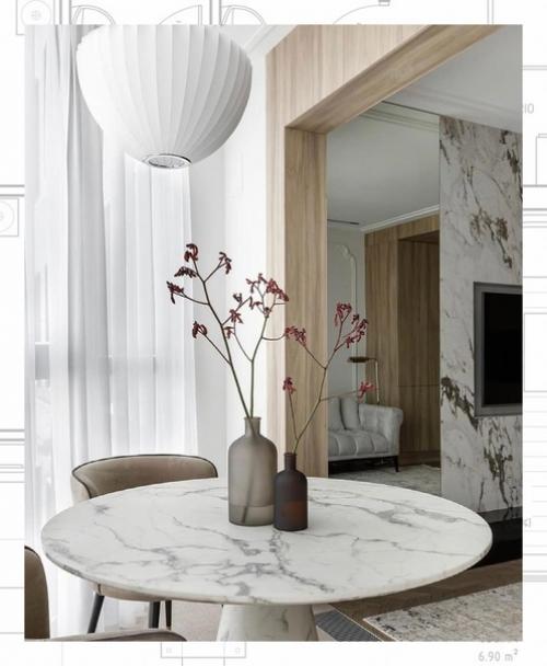 Реализованный проект: квартира 46 м, ЖК жемчужный берег. 04