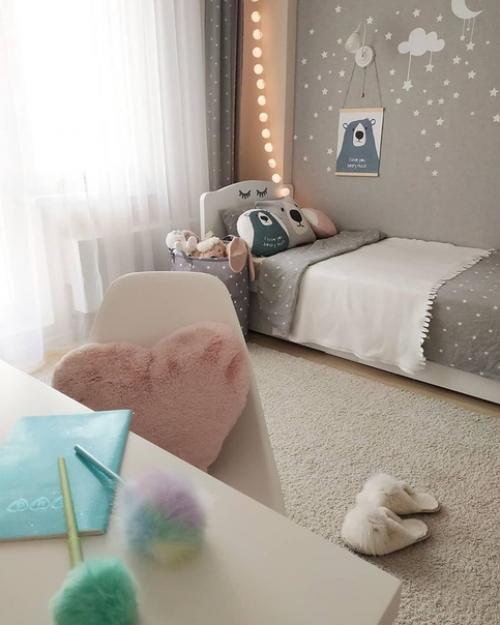 Прекрасная комната получилась для девочки. 05