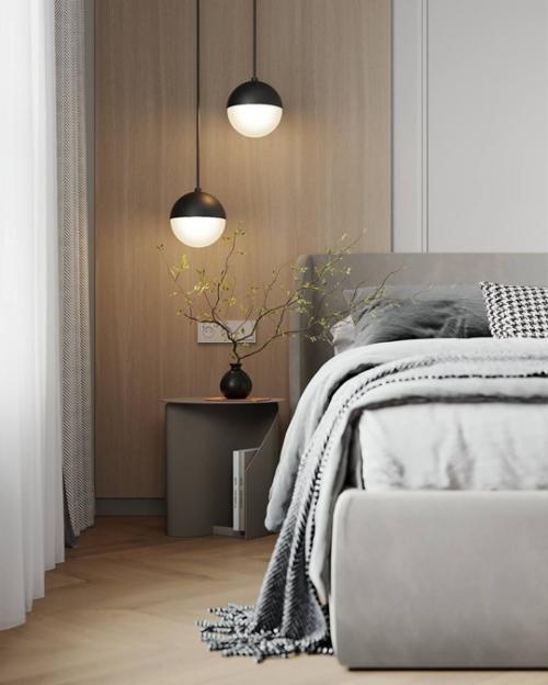 10 кадров интерьера светлой Лёгкой и стильной квартиры с акцентами. 04