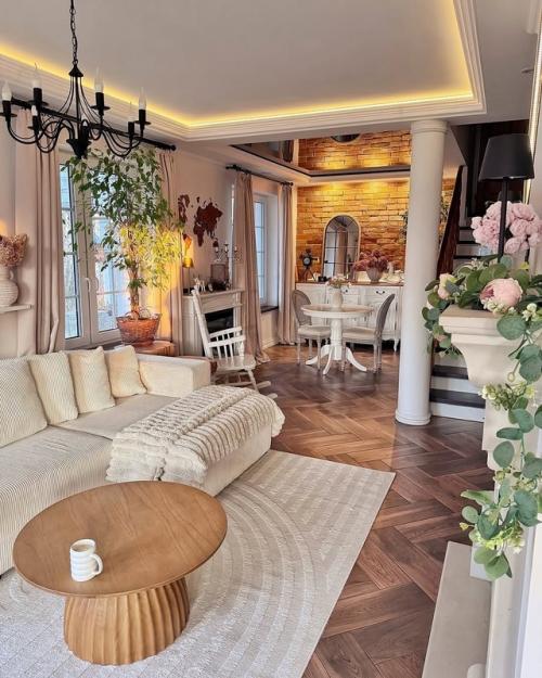 Этот интерьер - воплощение загородного уюта в современном прочтении. 07