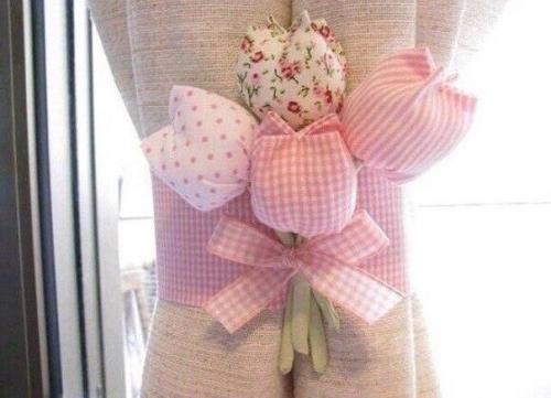 Милые идеи подхватов для штор в детской комнате. 09