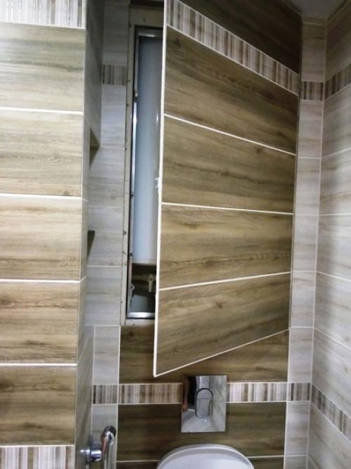 Сделали с напарником санузел в кирпичном доме. 06