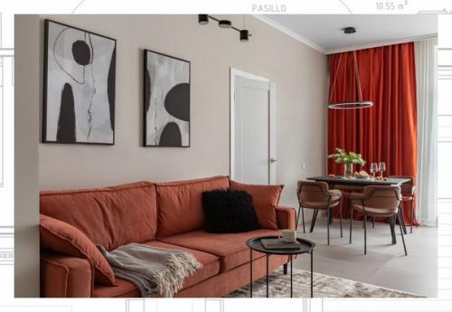 Минималистичный интерьер евротрешки в новостройке с удобной планировкой для семьи из 3-х человек. 04