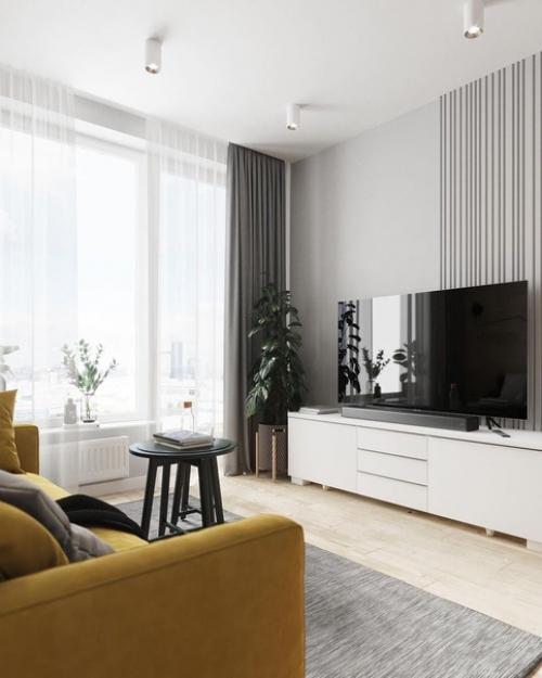 Красивый интерьер небольшой квартиры. 01