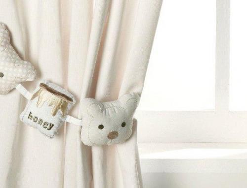 Милые идеи подхватов для штор в детской комнате. 02