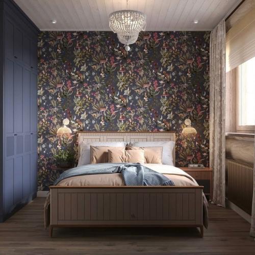 Спальня в бревенчатом доме из кедра - это не просто помещение для сна, а пространство, где отдых начинается с первого взгляда. 04