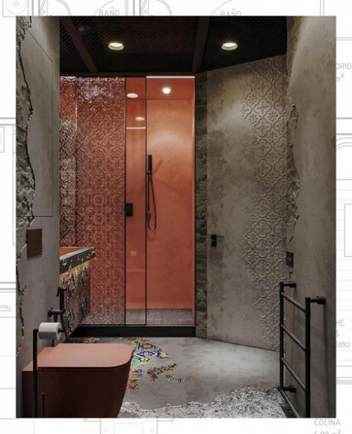 Ванная комната, площадью 5 кв. 04