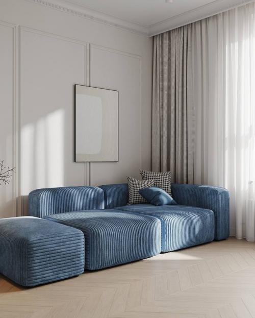 10 кадров интерьера светлой Лёгкой и интересной квартиры с яркими акцентами. 02