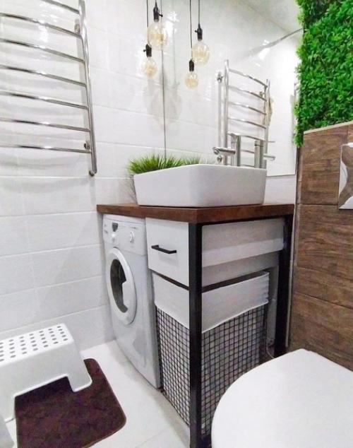 В интерьере ванной комнаты зеленый цвет можно использовать и как доминирующий, и как акцентный. 02