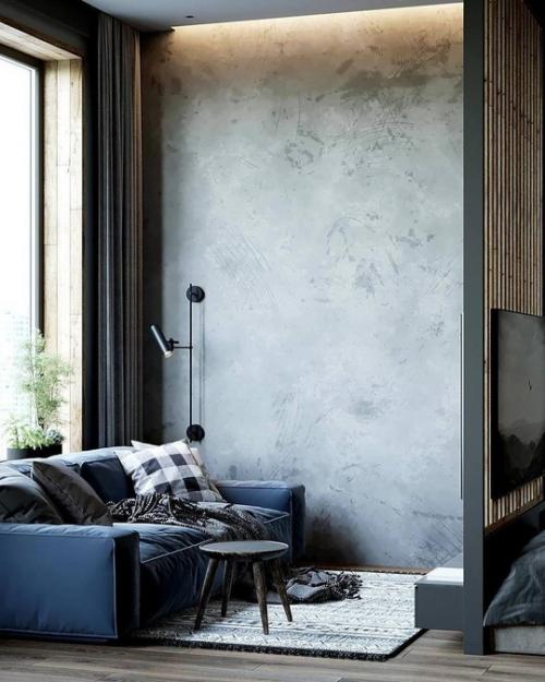 Лаконичный интерьер стильной квартиры в серых тонах. 03