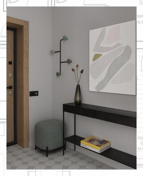 Дизайнеры света хабеева и Ольга Васильева оформили квартиру площадью 60 кв. 07