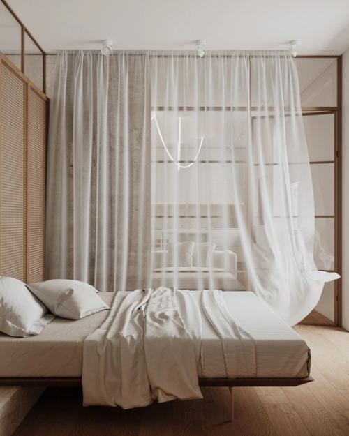 Очень интересный интерьер с нотками скандинавского стиля и минимализма. 06